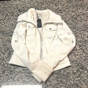 Guess denim and fur jacket